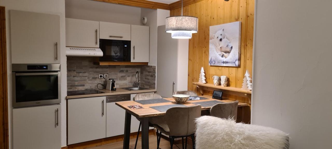 Arc 1950 Appartement De Standing Refuge Du Montagnard, Vue Incroyable Sur Le Montblanc, Skis Aux Pieds Acces Spa Et Piscine Les Arcs  Dış mekan fotoğraf