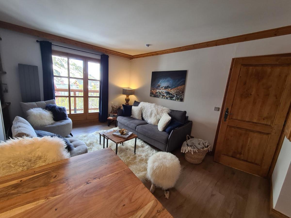 Arc 1950 Appartement De Standing Refuge Du Montagnard, Vue Incroyable Sur Le Montblanc, Skis Aux Pieds Acces Spa Et Piscine Les Arcs  Dış mekan fotoğraf